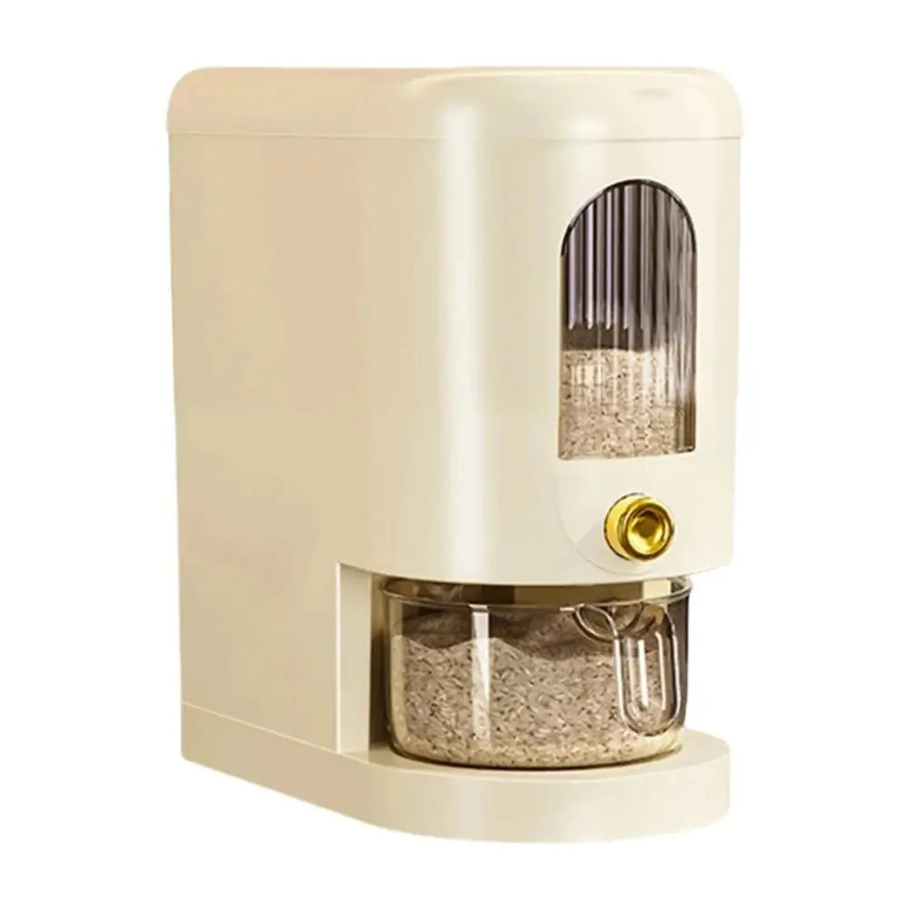 The 5kg automatic rice dispenser storage container.