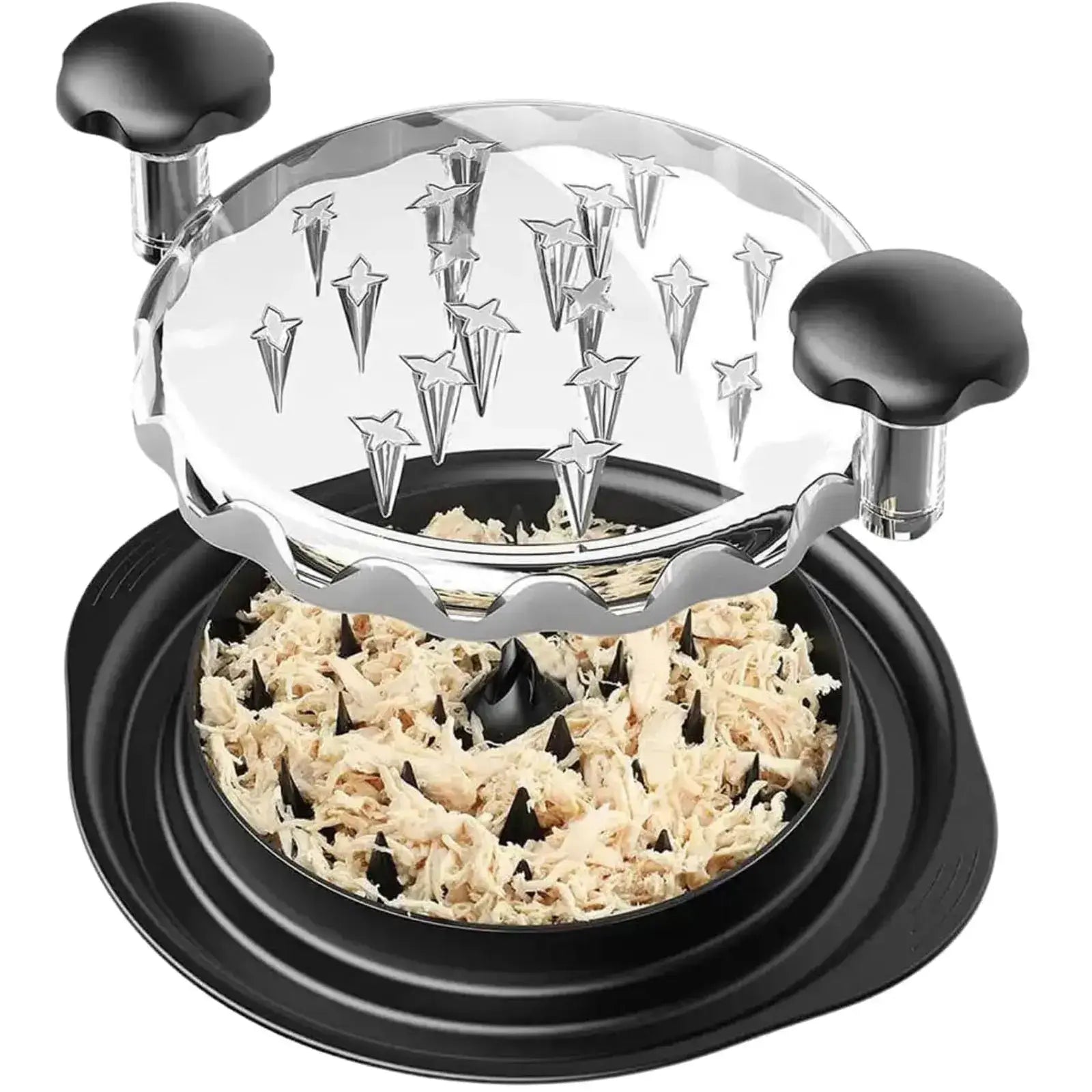 The chicken breast shredder in black.