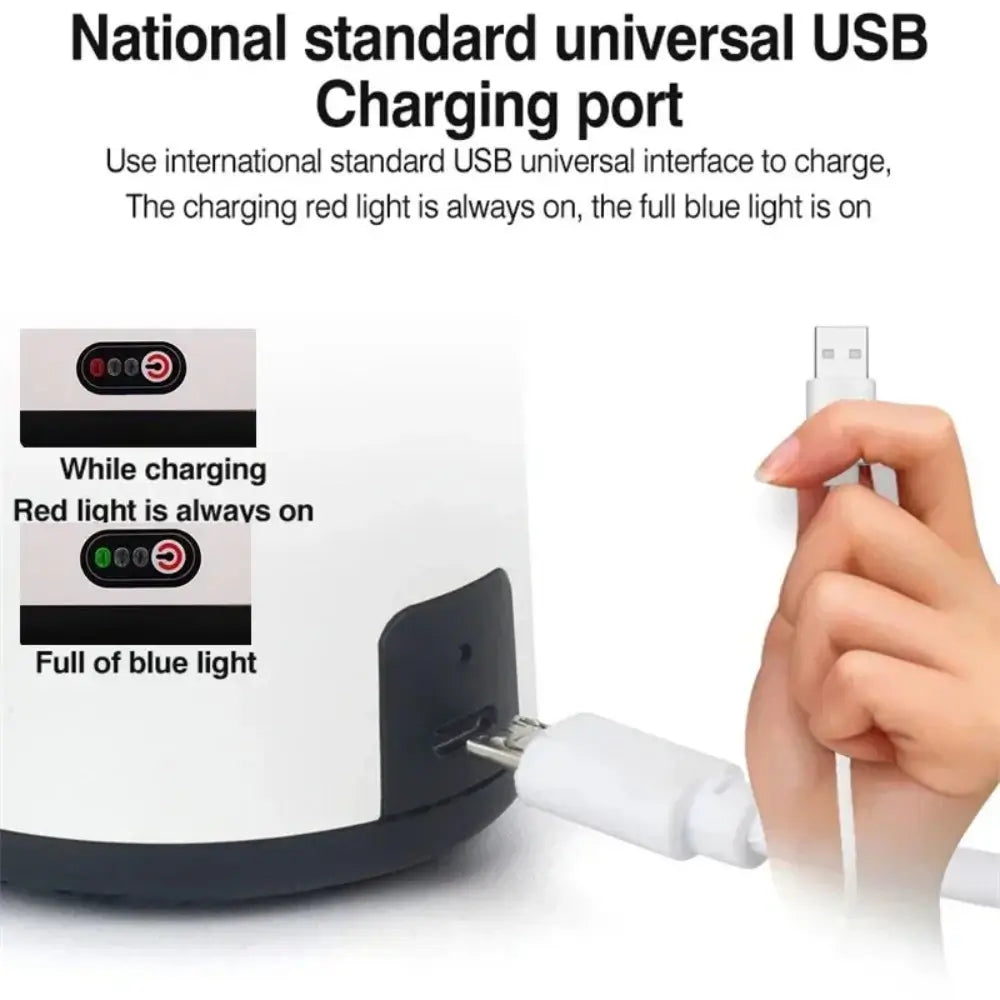 A graphic stating that the USB charging port is a national standard universal port.